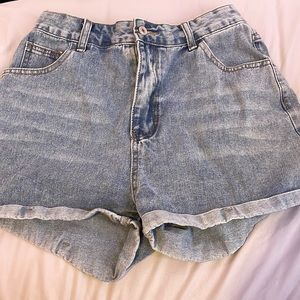 trendy jean shorts